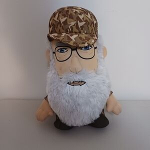 A & E Duck Dynasty Uncle Si Robertson Plush 11" Talking Light Up Beard Toy Doll